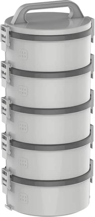 Soprano, 9003133312, Conjunto 5 Marmitas Térmica Plástica Termopratos 1.5L Tekcor