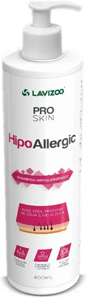 Shampoo Hipoallergic Linha Pro Skin Pet 400ml Lavizoo