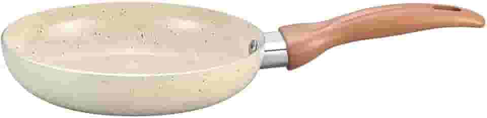 Oikos - Frigideira 18cm Antiaderente de Revestimento Cerâmica Terrara Bege com 5 Camadas para Fogão a Gás, Elétricos, Cerâmicos e Halogênio