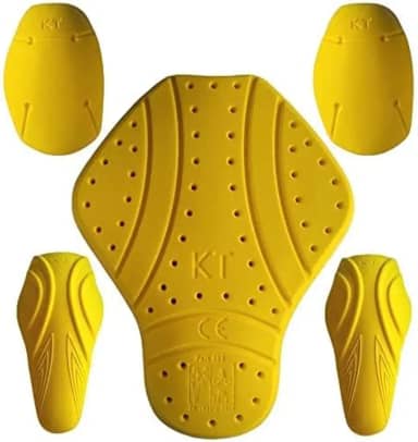 5 peças – Almofadas de armadura certificadas CE nível 2 l nível 2 aprovadas para costas, ombros e cotovelos protetores de armadura para jaquetas de motocicleta., Conjunto de 5 peças