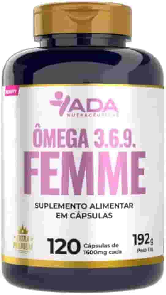 Ômega Femme 3.6.9 - Linhaça + Prímula + Óleo de Peixe - 120 Cápsulas 1600mg