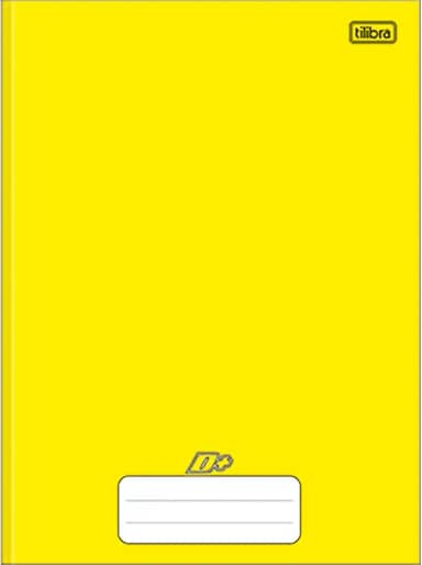 Tilibra Universitário D+ - Caderno Brochura Capa Dura, 200x275mm, 96 Folhas, Amarelo