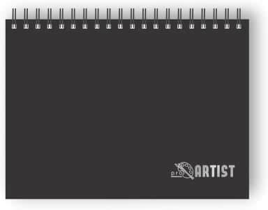 Caderno Sketchbook Capa dura A4 40 Folhas 150 g/m² acabamento em wire-o