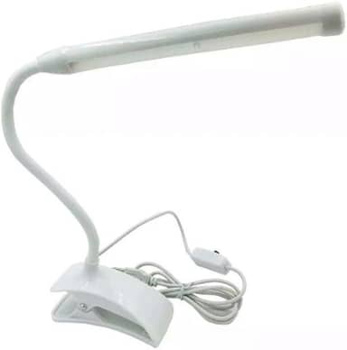 AS SEEN ON TV Luminária Flexível Tubo 13 LEDs com Clipe Prendedor