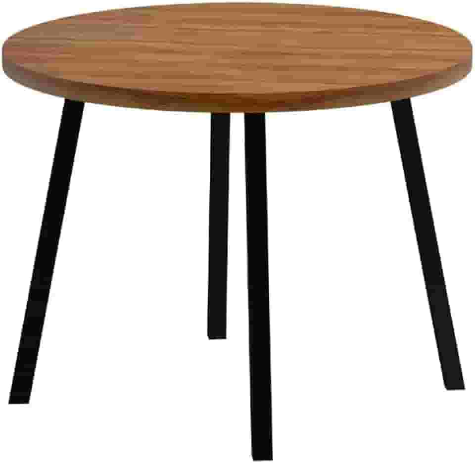 Mesa de Jantar 4 Lug Redonda 99cm Stellar Carraro Nog Pre