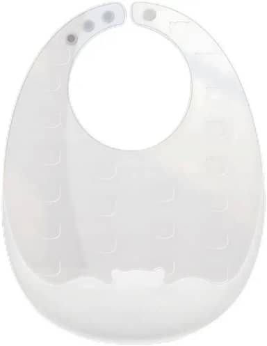 Babador De Silicone Com Coletor De Migalhas - Infantil Bebê. Leve, Macio e Resistente. Cor Azul, Amarelo, Rosa, Verde e Cristal. Kit E Unidade