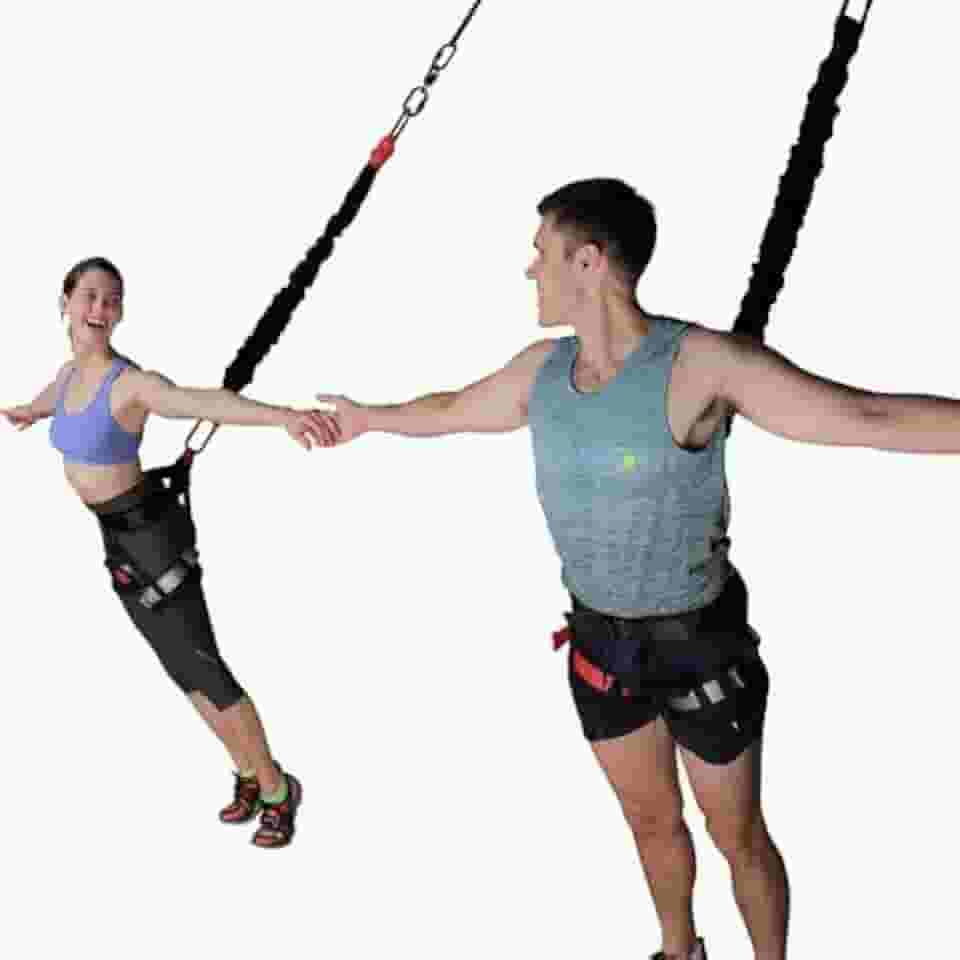 Kit Bungee Dance Completo, Equipamento de Treino Suspenso, Preto
