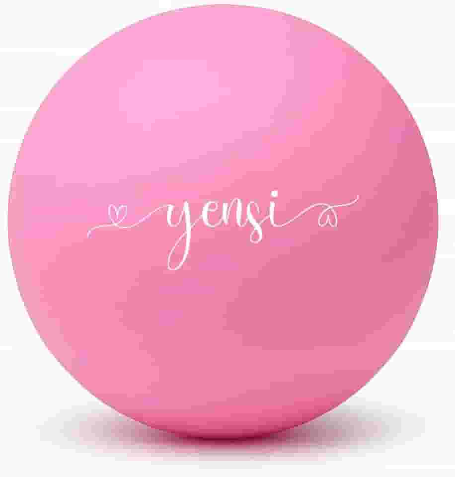 Bola de lacrosse de massagem de silicone para terapia de ponto de gatilho, nós musculares e fisioterapia. Bola única para massagem profunda de tecidos e liberação miofascial. Sem látex. (Fusão rosa)