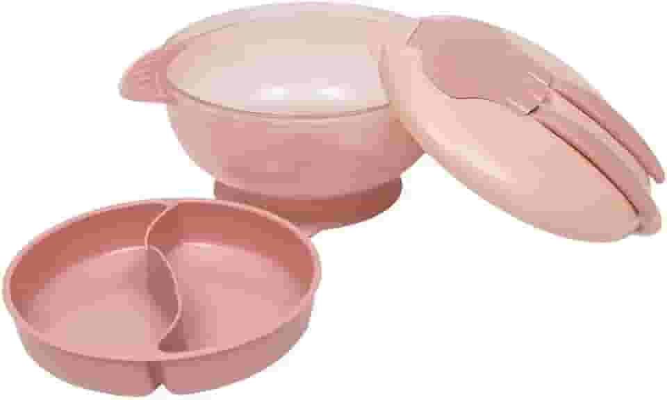 Buba Kit Refeição Com Compartimento E Talher - Rosa -