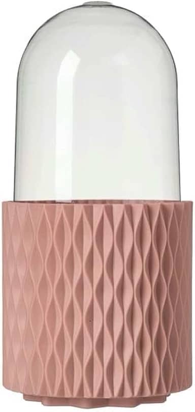 Porta Pincéis Organizador de Maquiagem Giratório 360° com Tampa à Prova de Poeira, Porta Pincéis e Cosméticos Novo (Rosa)