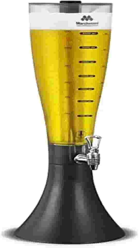 Torre de Chopp Marchesoni Marcbeer Transparente com Preto 3,5 L