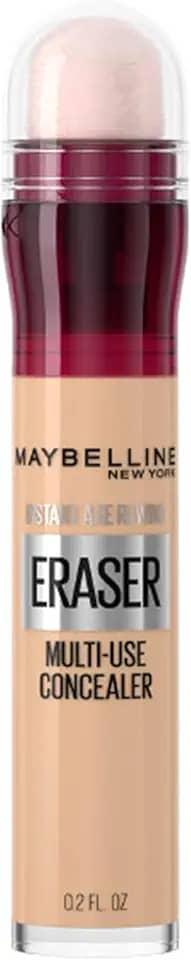 Maybelline NY Instant Age Rewind Corretivo Líquido, Multiuso que Corrige Olheiras e Linhas Finas, Contorna e Ilumina, Alta Cobertura e Fórmula Vegana, Cor 120 Light, 6ml