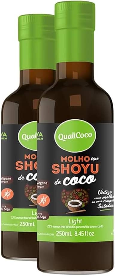 Kit 2 Shoyu de coco Qualicôco 250ml