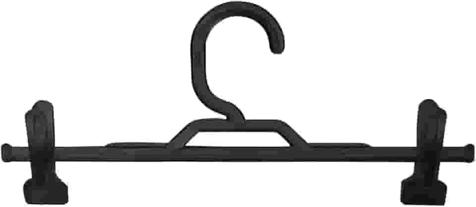 Cabide Para Saia Ideale Preto Cinquetti, Suporte Com Presilha Para Saia, Preto, Design Antiderrapante, Produzido Com Plástico Livre De Bpa, Qualidade Brasileira Há Mais De 40 Anos, Contém 1 Cabide