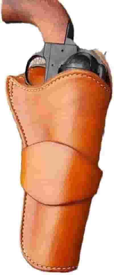 Coldre escondido de couro medieval, suporte para pistola de cowboy ocidental de revólver, acessório estilo steampunk vintage para kit de fantasia de cosplay, marrom