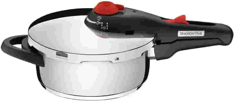 Panela Pressão Aço Inox 3, 0L Solar, Tramontina, 62511223, Polida, 22 cm