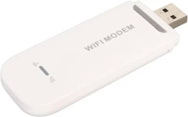 Modem WiFi USB 4G LTE, Alta Velocidade de 150 Mbps, até 10 Usuários, Slot para Cartão SIM Padrão, Plug and Play, Alta Segurança, Aplicável à Ásia, Sudeste Asiático, África, (WHITE)