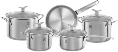 Conjunto de Panelas, 5 unidades, Aço Inoxidável, Electrolux