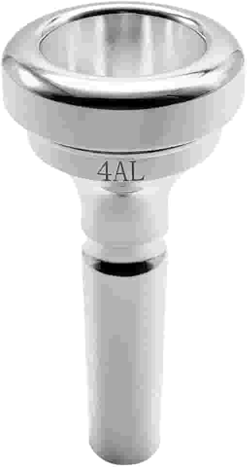 Missmore Bocal de trombone banhado a prata 4AL haste grande