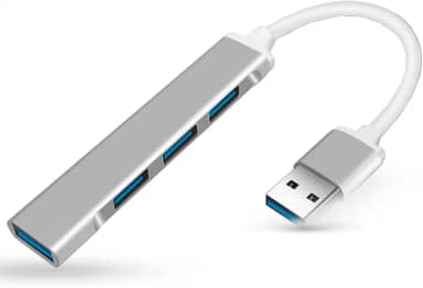 Hub Usb E Tipo-C 4 Portas Premium Original - Régua Adaptador Extensor Expansor Para Pc Notebook Pen Drive Mouse Teclado Cartão Leitor Usb2.0 Com Cabo (USB)