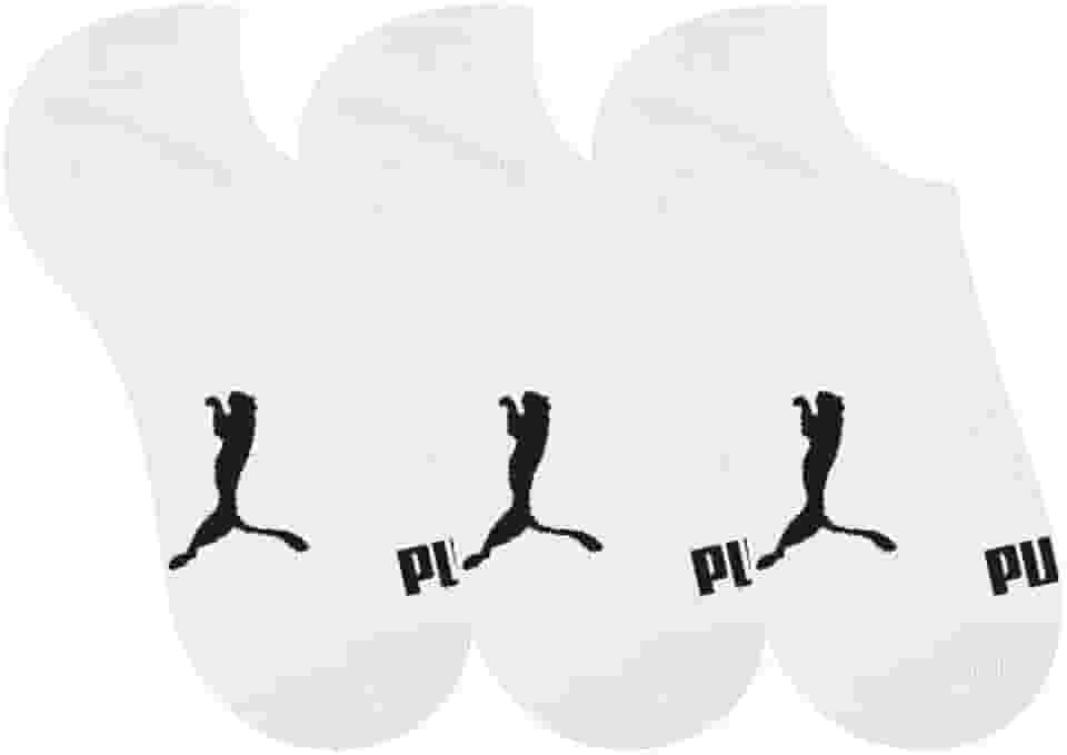 Meias Kit 3 Pares Meia Soquete Puma Masculina - Branco PUMAFeminino