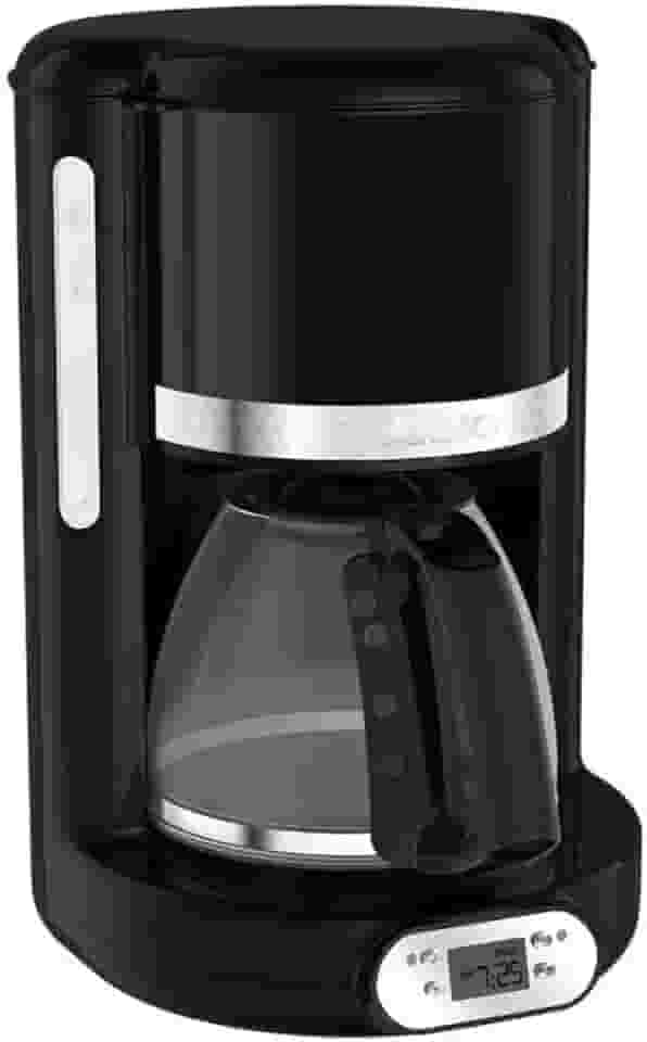 Cafeteira Elétrica Arno Soleil Preta 1,25L SPFC, Design Retrô, Programável, Corta Pingos, Jarra de Vidro, 110V