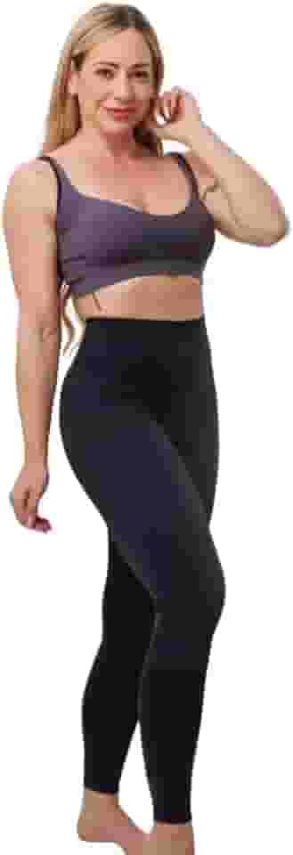 Calça Legging Infravermelho Longo com Biocristais Conforto Alívio de Dores Celulite Performance Treino Reforçada