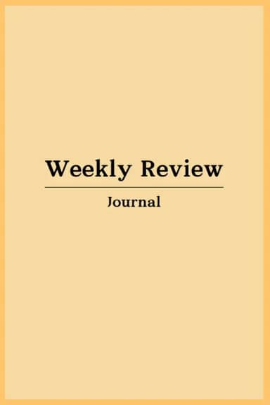 Weekly Review with Habit Tracker: 120 Pages, Undated 6x9 Book for Check-Ins; Maintain Goals, Priorities and Accountability