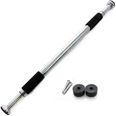 Barra de Porta Ajustável para Exercícios Flexão Musculação Crossfit Treino Ajustável de 63 até 96 Cm