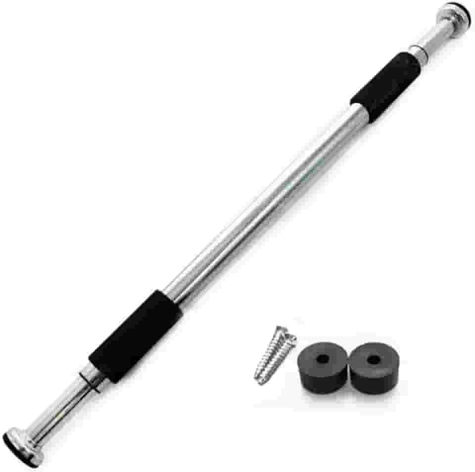 Barra de Porta Ajustável para Exercícios Flexão Musculação Crossfit Treino Ajustável de 63 até 96 Cm