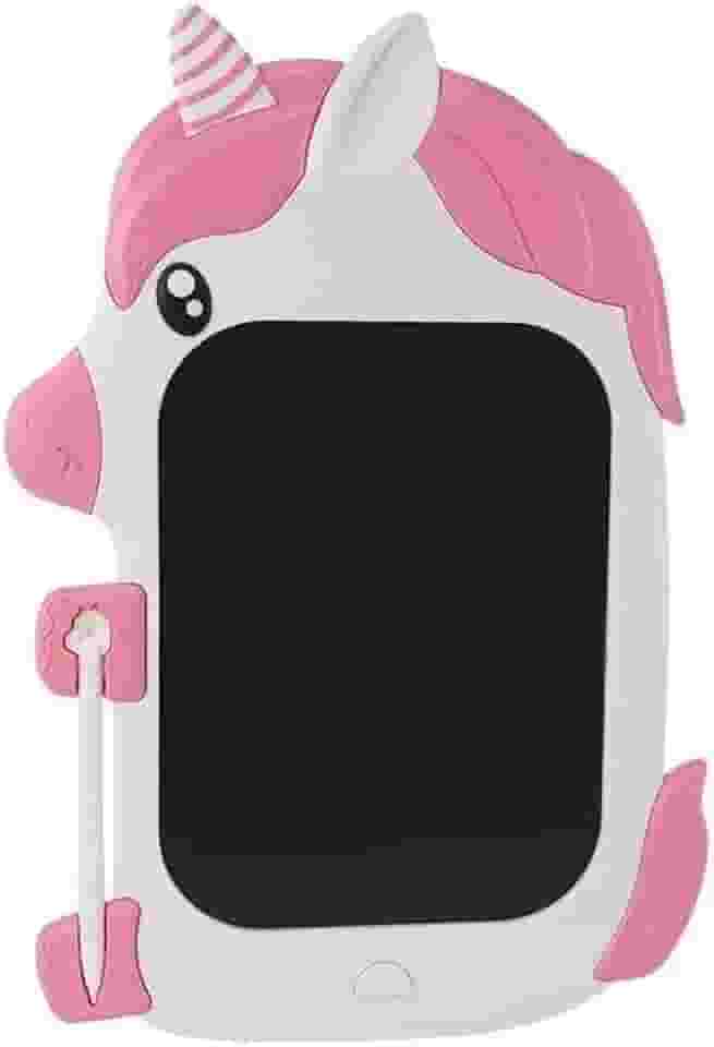 Lousa Mágica Tablet Infantil Unicórnio Tela Colorida Educativa LCD 12" Desenho e Escrita Colorida Premium