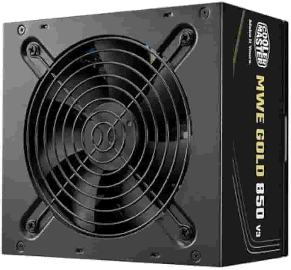 COOLER MASTER, FONTE COOLER MASTER ATX 3.1 850W MWE GOLD 850 V3 PFC ATIVO 80 PLUS GOLD COM CABO DE FORCA GARANTIA 5 ANOS