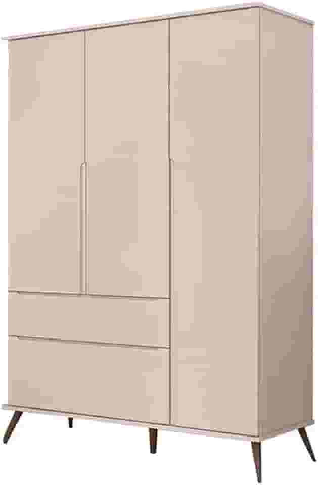 Guarda Roupa Infantil Melinda 3 Portas Com Cava Para Abertura e 2 Gavetas Phoenix Baby