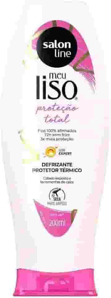 MEU LISO DEFRIZANTE PROTEÇÃO TOTAL 200ML, Salon Line, Branco