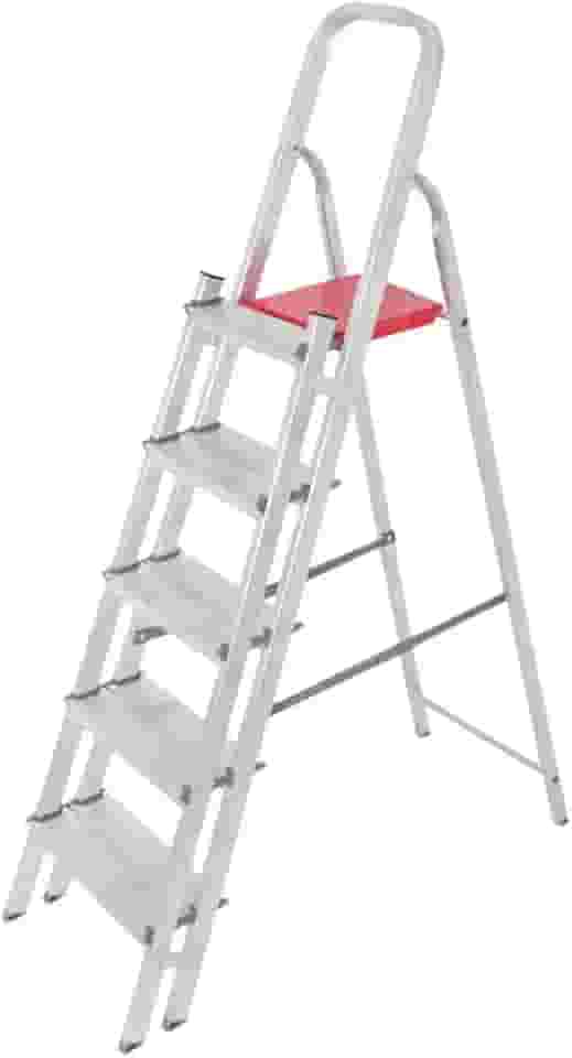 Escada de Alumínio 5 Degraus Duplos Reisam