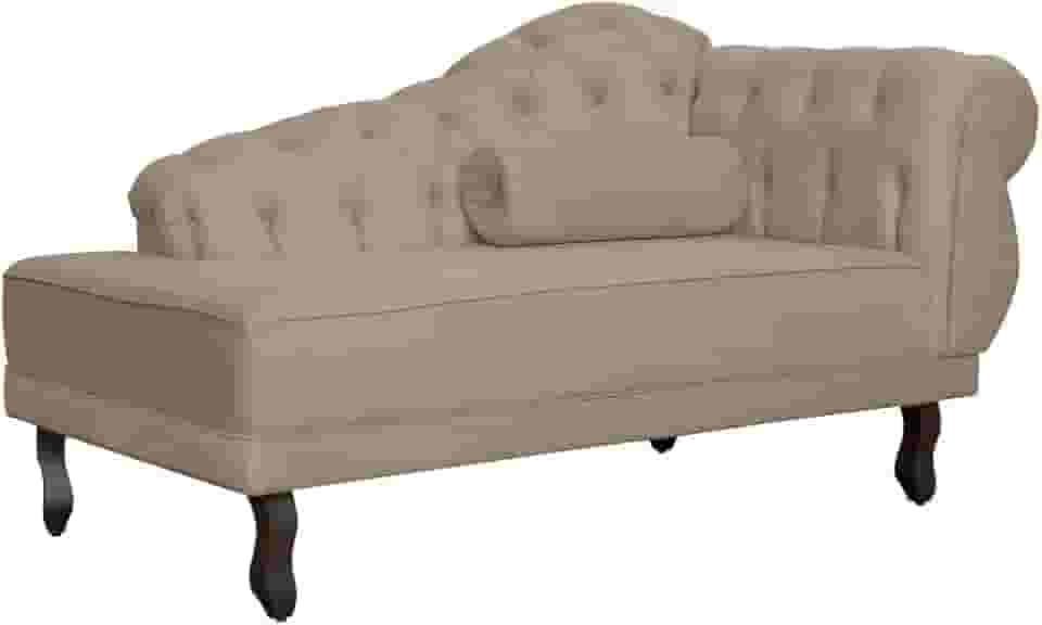 Divã Recamier Larissa Suede Lado Esquerdo - Diversas Cores - Ds Estofados