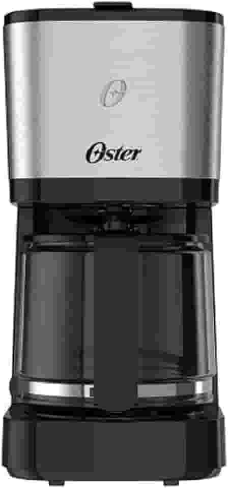 Cafeteira Oster Inox, 1,2L, 110V, Preto/Inox, 750W, OCAF600