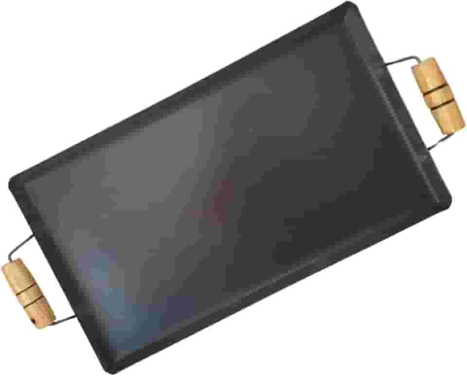 CHAPA DE LANCHE PORÇÃO GRILL PARA FOGÃO FOGAREIRO EM AÇO CARBONO PORTÁTIL