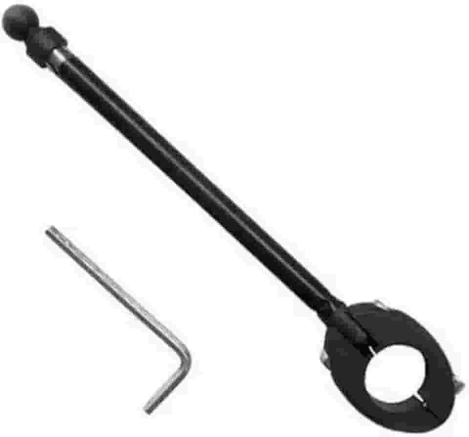 Antena Aparador Corta Linha Pipa Moto Preta Guidão Inox