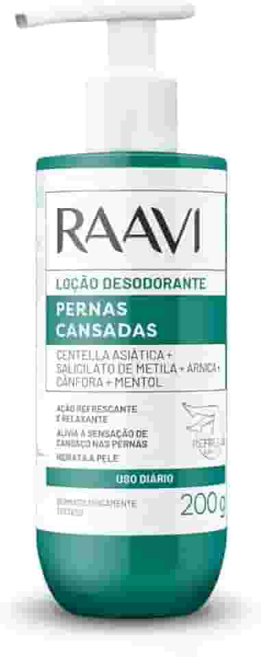 Depil Bella - Locao Desodorante Pernas Cansadas Raavi 200G Acao Refrescante/Relaxante