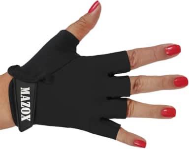 Luva Academia Adulto Ciclismo Bike Meio Dedo Conforto Preto