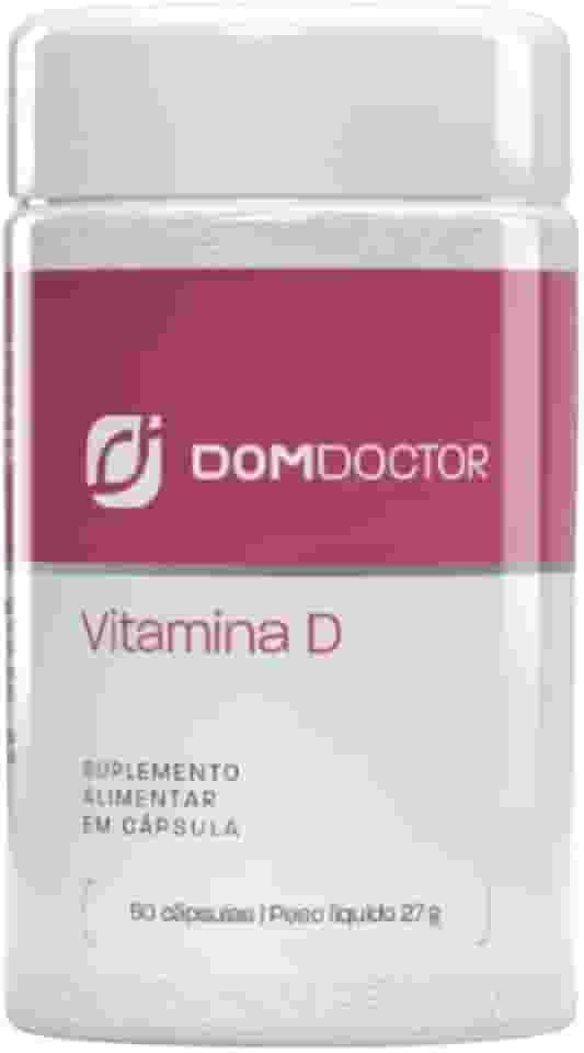 Vitamina D 15 mcg 600 UI 60 Cápsulas Dom Doctor Suplemento Alimentar Sem Glúten para Uso Diário