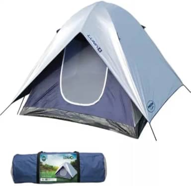 Barraca Luna para 4 Pessoas – Resistente à Chuva, Ventilação Dupla, Ideal para Camping e Praia