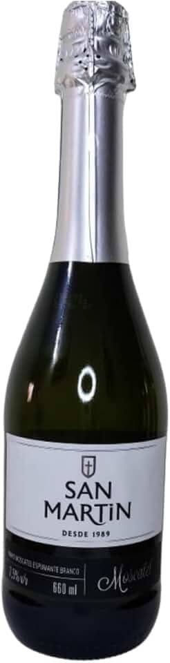 Espumante Moscatel Suave San Martin Aromas Frutas Maduras Tanino Leve Doce Refrescante ao Paladar 660 ml