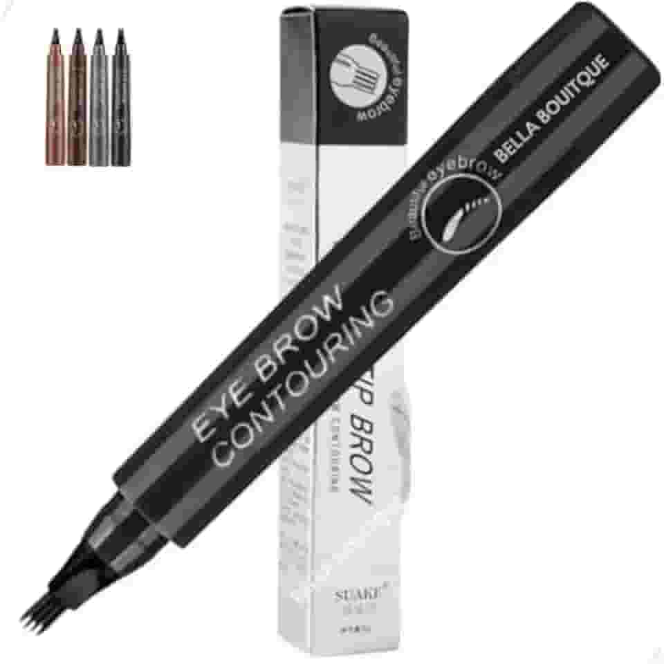 Caneta Para Sobrancelha Fio A Fio Cor Preto Para Maquiagem Microblading Tatoo Cor 5 Preto