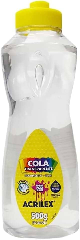 Cola Transparente 500g 02801 - Acrilex 0,5 Litro