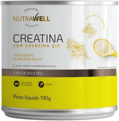 Creatina Monohidratada com Q10 Nutrawell, 187g