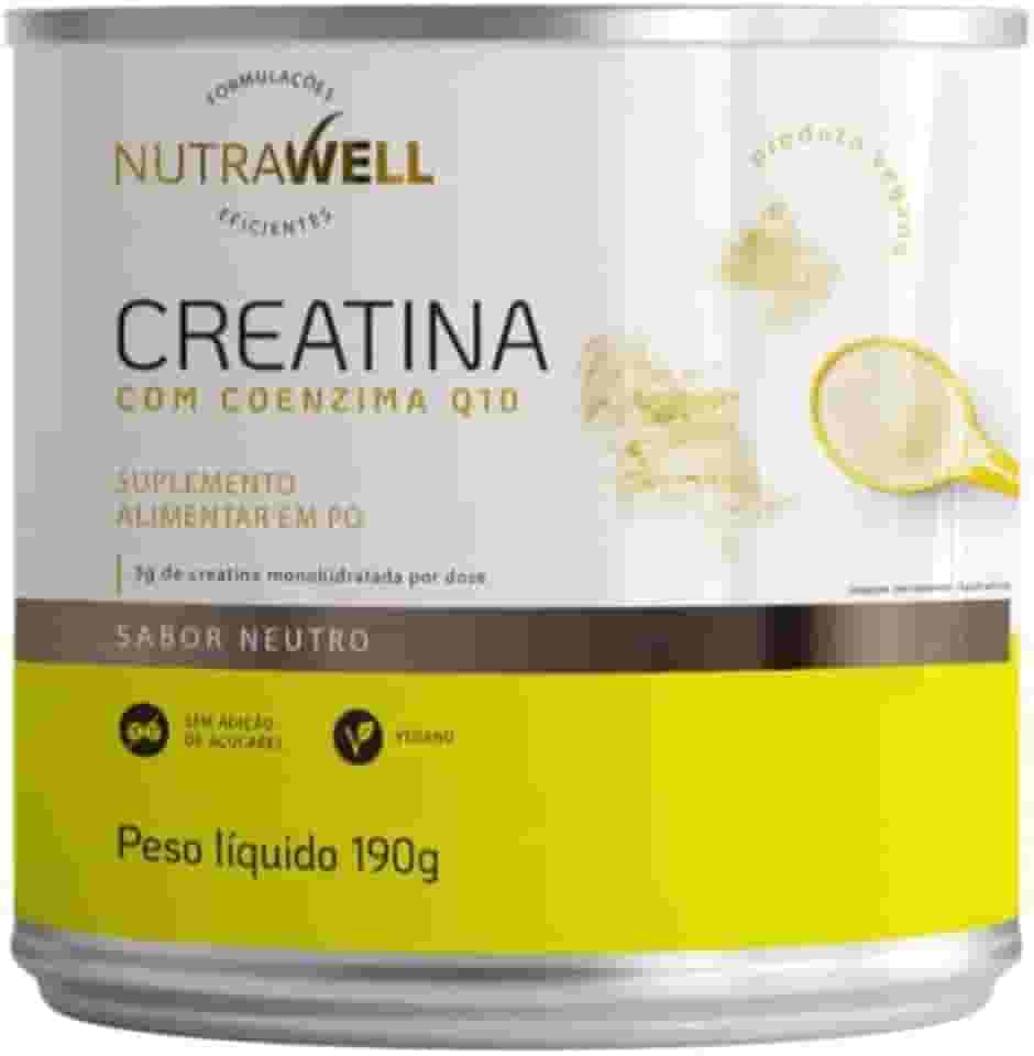 Creatina Monohidratada com Q10 Nutrawell, 187g