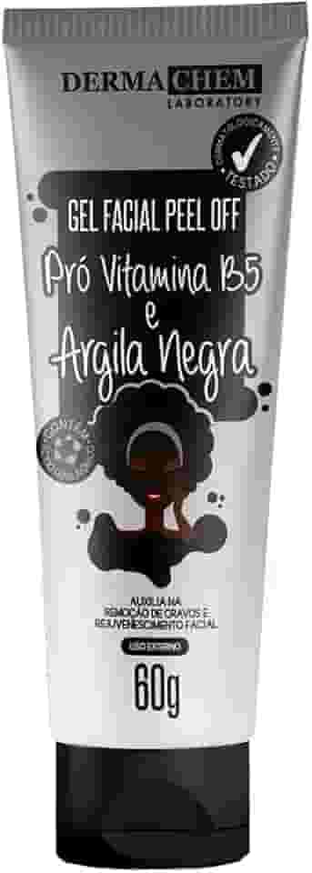 Dermachem Gel Facial Peel Off Argila Negra E Pró Vitamina B5 -
