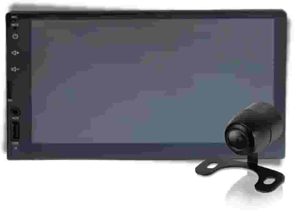 Central Multimídia MP5 2 Din 7" USB/SDCARD/AUX/BT/Espelhamento IOS e Android Full Touch H-Tech - HT-3000